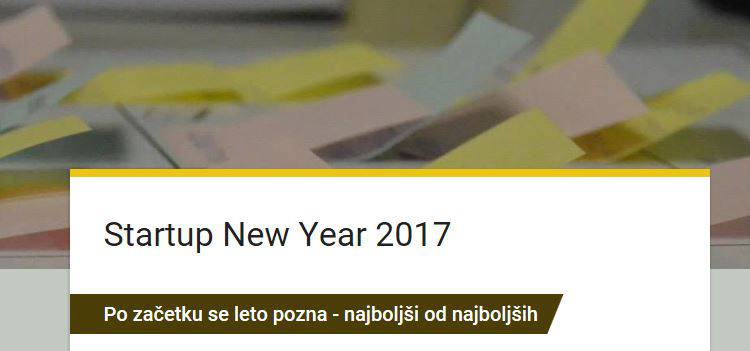 Kolektor Ventures sodeloval na dogodku Startup New Year 2017