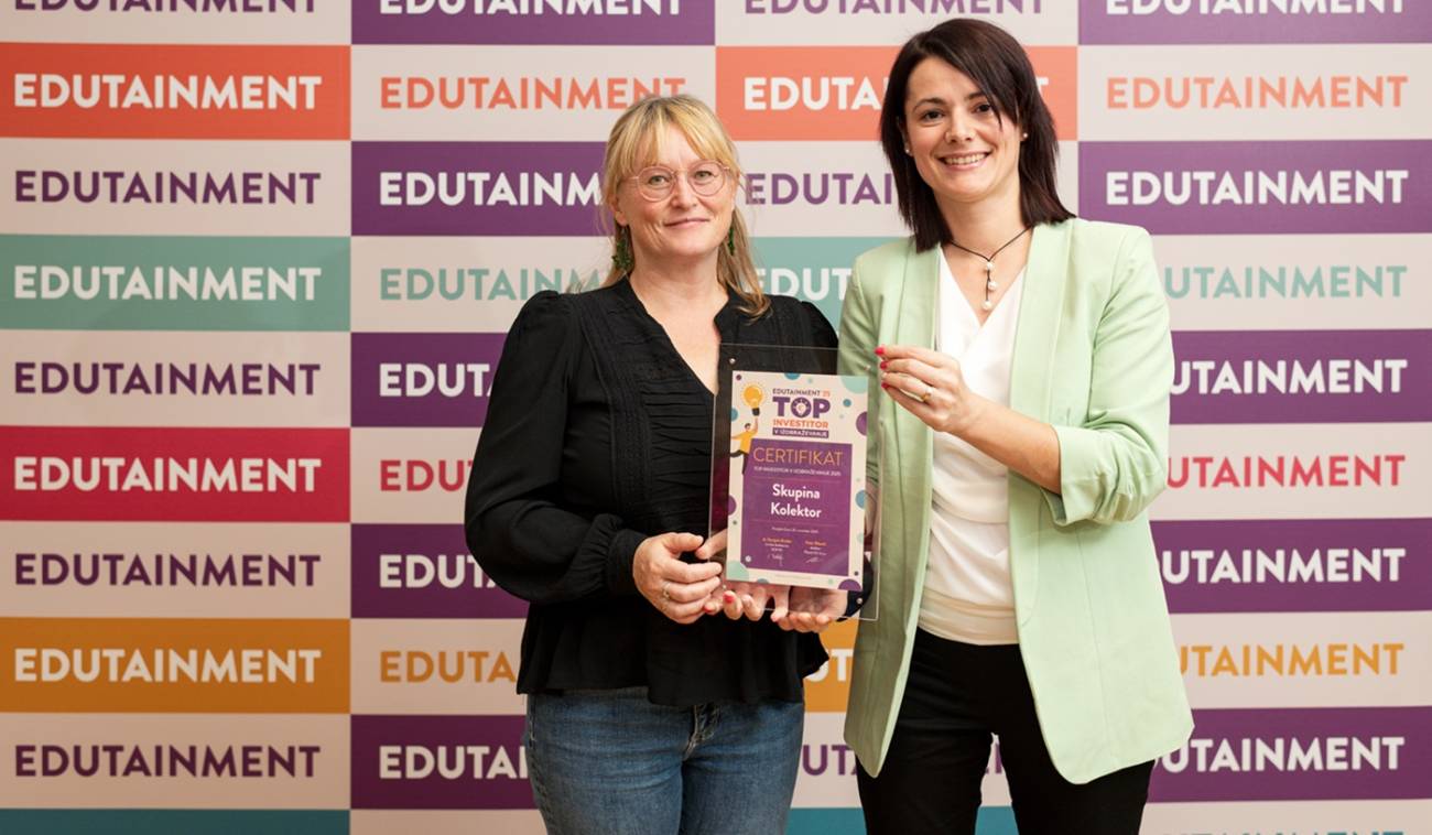 Kolektorju certifikat Top investitor v izobraževanje