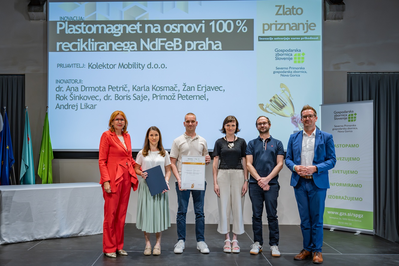 Plastomagnet iz 100-odstotno recikliranega NdFeB prahu